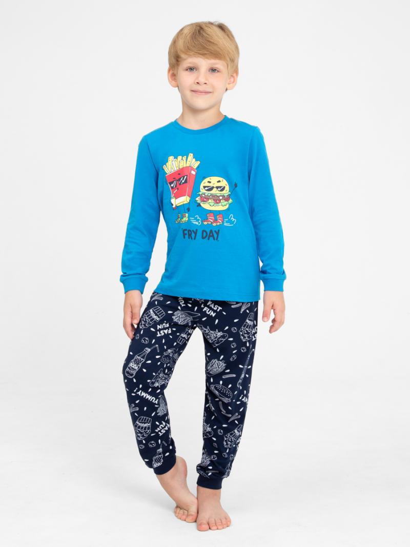 картинка Пижама для мальчика Cherubino CWKB 50135-42 Синий от магазина детских товаров ALiSa