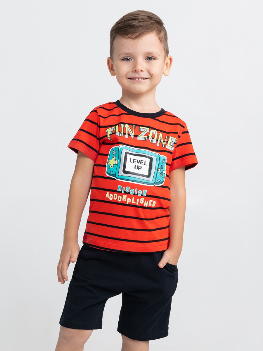 картинка Комплект для мальчика Cherubino CWKB 90065-26 Красный + Черный от магазина детских товаров ALiSa