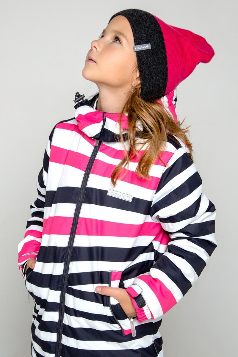картинка Куртка зимняя для девочки Crockid ВК 38064/н/1 ГР от магазина детских товаров ALiSa