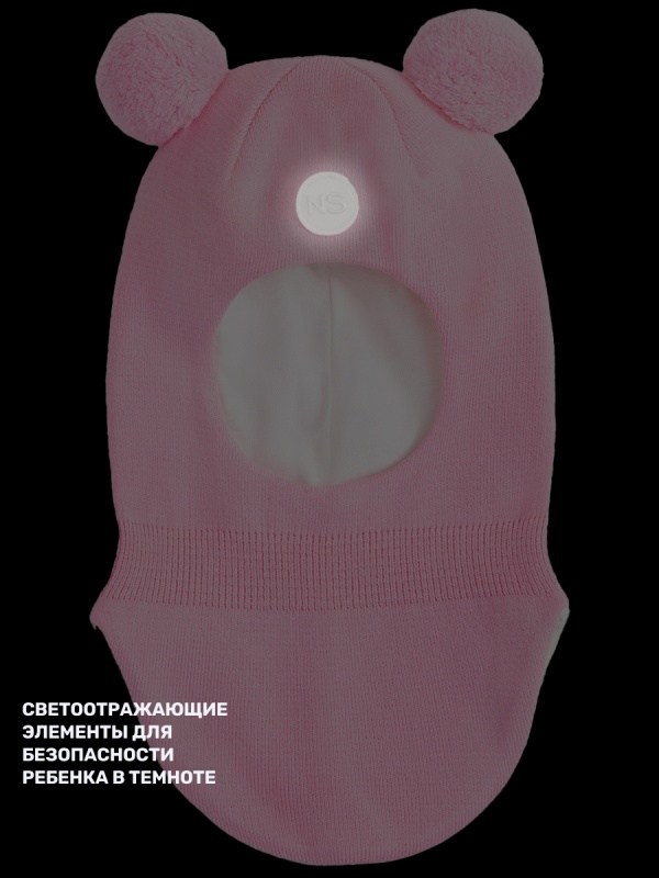 картинка Балаклава для девочки NIKASTYLE 10м10025 Розовый от магазина детских товаров ALiSa