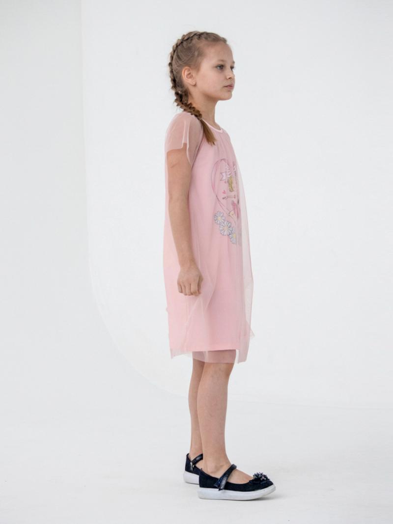 картинка Платье для девочки Cherubino CSKG 63082-27-311 Розовый от магазина детских товаров ALiSa