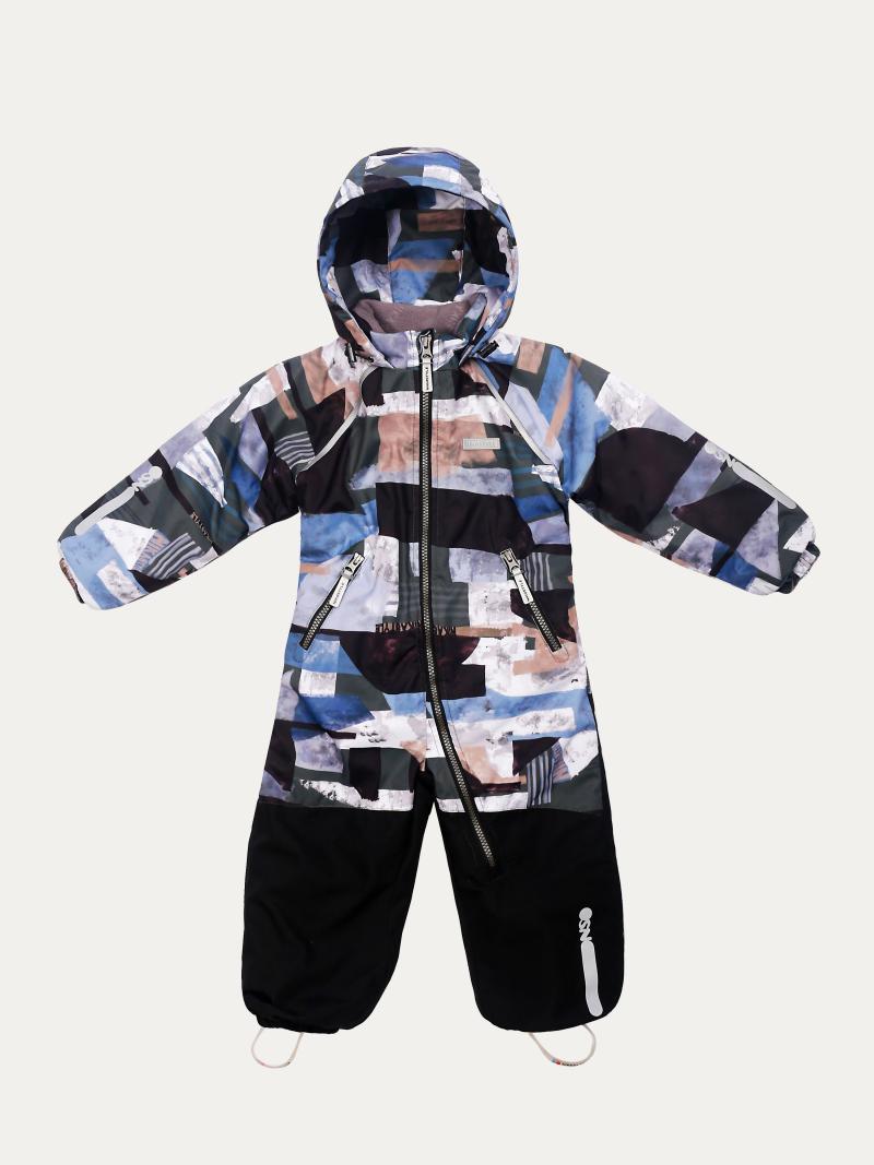 картинка Комбинезон утеплённый для мальчика NIKASTYLE 8м0925 Хаки черный от магазина детских товаров ALiSa