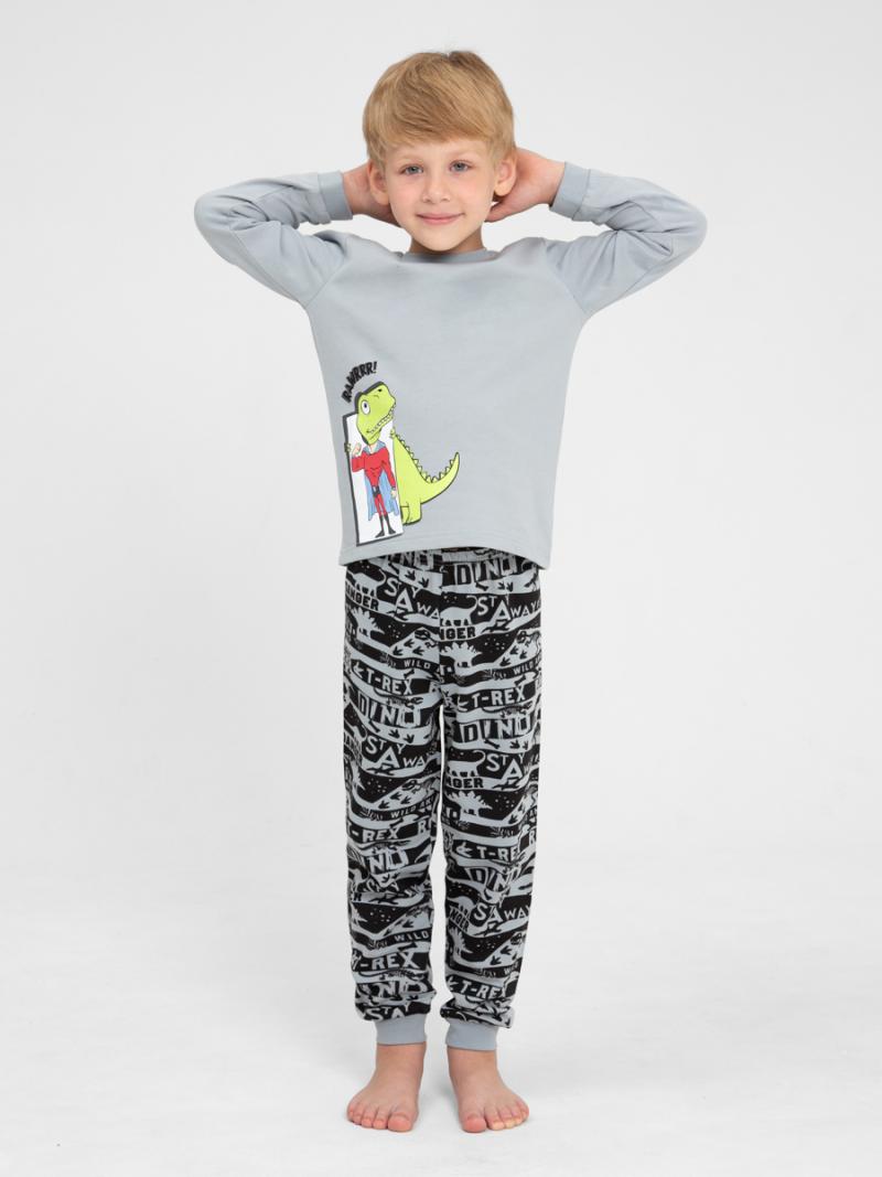 картинка Пижама для мальчика Cherubino CWKB 50139-23 Серый от магазина детских товаров ALiSa