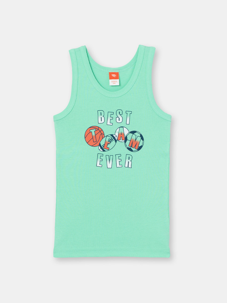 картинка Майка для мальчика CWKB 20057-38 Ментоловый от магазина детских товаров ALiSa