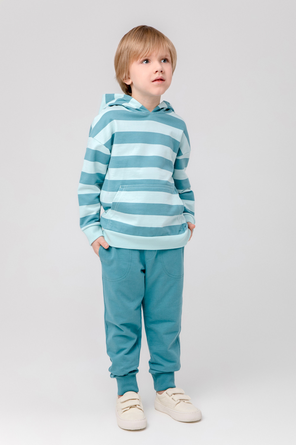 картинка Брюки для мальчика Crockid КР 400544 холодный изумруд к392 от магазина детских товаров ALiSa