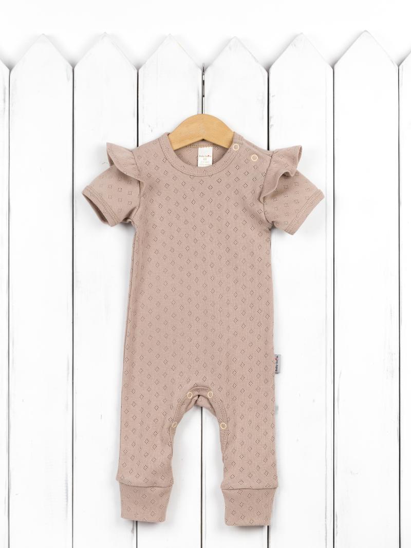 картинка Комбинезон детский Baby Boom К365/1-Р я712 Ажур бежевый от магазина детских товаров ALiSa