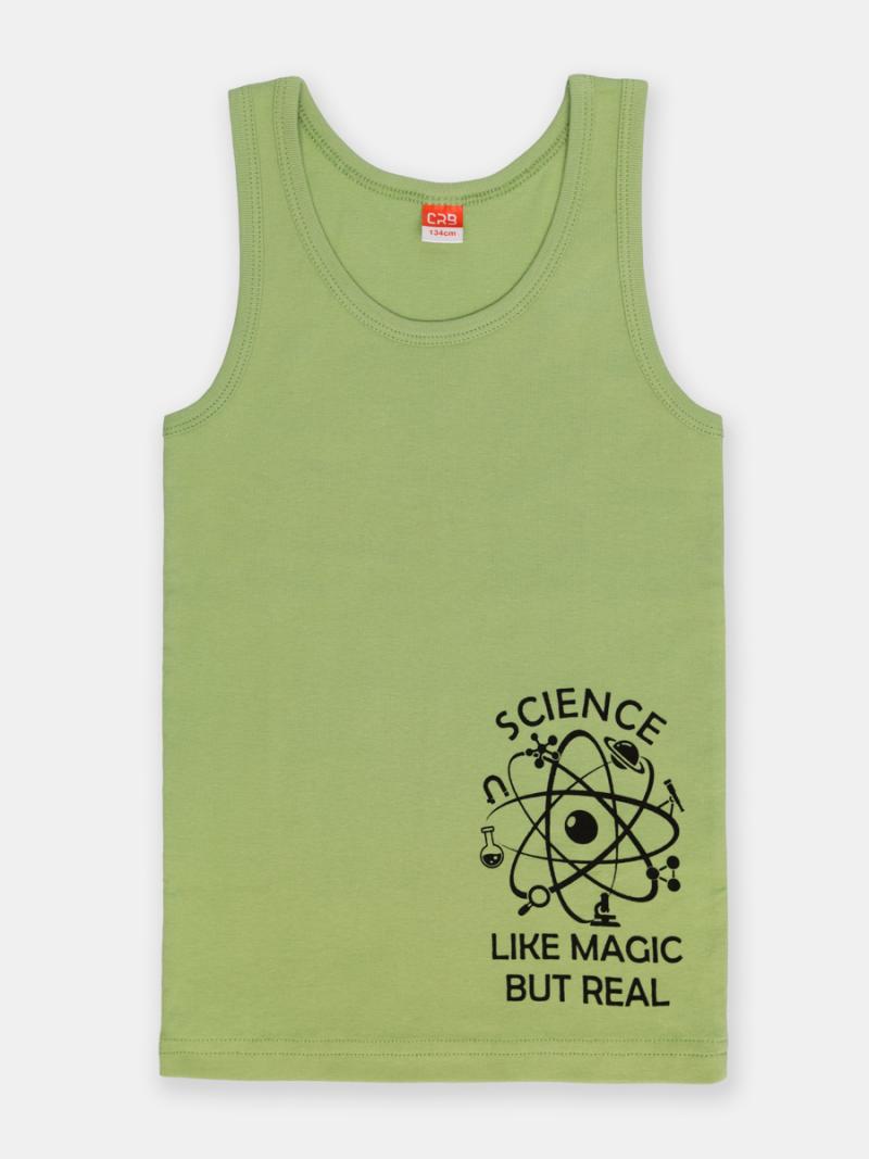 картинка Майка для мальчика CSJB 20081-34 Оливковый от магазина детских товаров ALiSa