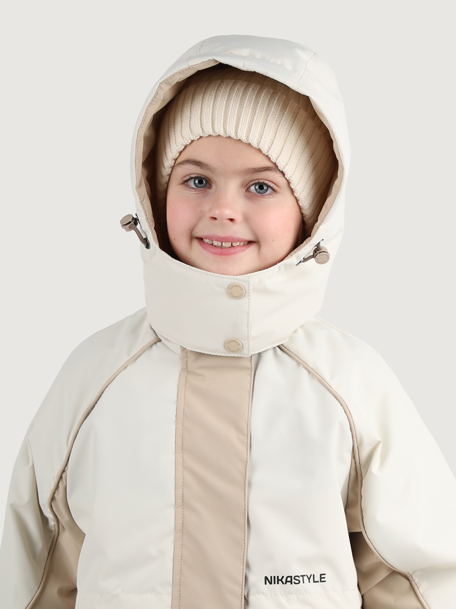 картинка Парка утеплённая для девочки NIKASTYLE 5м3425 Кешью латте от магазина детских товаров ALiSa