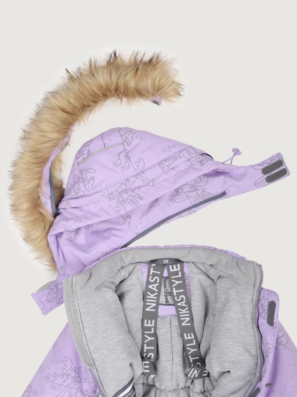 картинка Комбинезон для девочки NIKASTYLE 8з0425 Лаванда Инжир от магазина детских товаров ALiSa