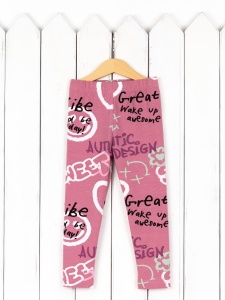 Легинсы для девочки Baby Boom П66/14-К Граффити Б117