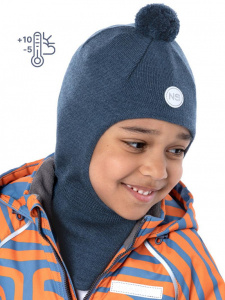 Шлем демисезонный для мальчика NIKASTYLE 10м10124 джинс