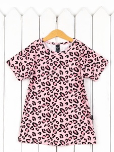 Сорочка для девочки Baby Boom С258/1-И Лео розово-чёрный