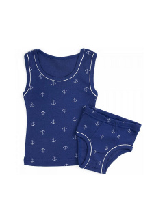 Комплект белья для мальчика Youlala YLA 5158700102 синий, якоря