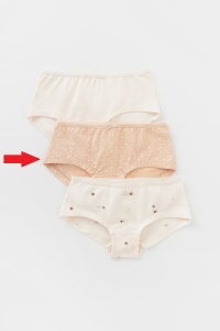 Трусы для девочки Crockid К 1964-3 светлый песок, айвори, пчелки (точки)