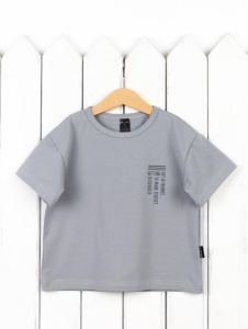 Футболка для мальчика Baby Boom Ф154/3-К Серый Б119