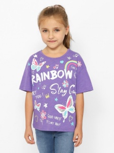 Футболка для девочки CWKG 63730-44-389 Фиолетовый