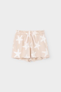 Шорты для девочки Crockid КР 4796 лунный свет, морские звезды к377