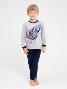 Пижама для мальчика CWKB 50140-11 Светло-серый меланж
