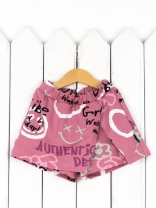 Юбка-шорты для девочки Baby Boom П134/3-К Граффити Б117