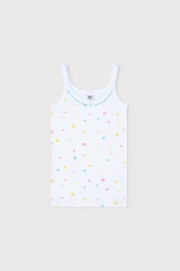 Майка для девочки Crockid К 1082 радужный звездопад на белом