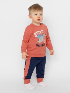 Комплект для мальчика CSNB 90166-32-354 Коричнево-бордовый