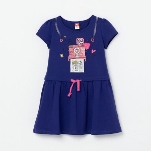 Платье для девочки CSKG 62698-42-272 Синий