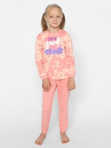 Пижама для девочки CWKG 50147-47 Персиковый