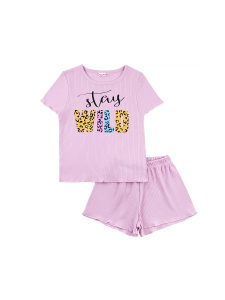 Пижама для девочки Youlala 7006700201 Розовый WILD