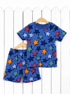 Пижама для мальчика Baby Boom КС17/2-И Звёзды на синем