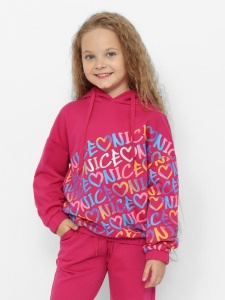 Толстовка для девочки CWKG 63734-25-389 Ягодный
