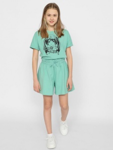 Шорты для девочки CSJG 70394-37-379 Зеленый