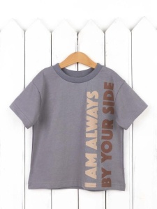 Футболка для мальчика Baby Boom Ф155/2-К Серый Б119