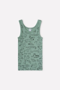 Майка для мальчика Crockid К 1165 зоопарк на пыльной мяте