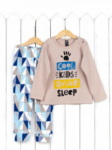 Пижама для мальчика Baby Boom BB КС15/3-И бежевый COIL NEVER + треугольники