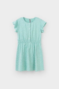 Платье для девочки Crockid КР 5792 мятный зеленый, крапинки к363