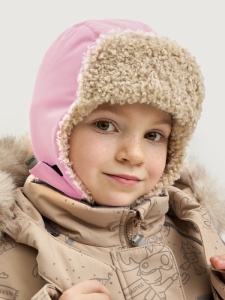 Шапка мембранная утепленная для девочки NIKASTYLE 11з16325 Орхидея