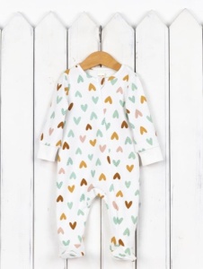 Комбинезон детский Baby Boom К371/10008-И(Н) Сердечки на сахаре я733