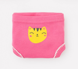 Трусы для девочки Crockid К 1904-3 желтый, розовый, цветные котята (розовый)