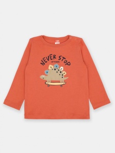 Джемпер для мальчика CSNB 63471-32-354 Коричнево-бордовый