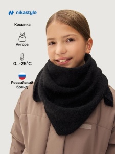 Шарф косынка для девочки NIKASTYLE 17з16625 Черный