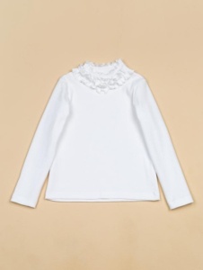 Лонгслив для девочки Baby Boom Ф166/1-К Белый