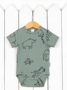 Боди для мальчика Baby Boom Б98/10-К Сафари на шалфее я736