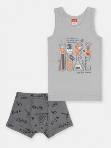 Комплект для мальчика CSKB 30036-23 Серый