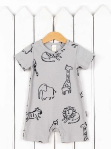 Комбинезон для мальчика Baby Boom К324/7-К Сафари на сером я736