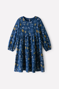 Платье для девочки Crockid КР 5770 лунный океан, нежные веточки к347