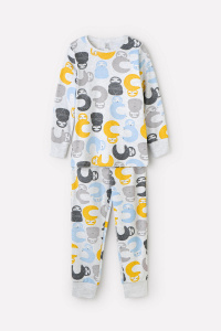 Пижама для мальчика Crockid К 1552 малыши ленивцы на меланже