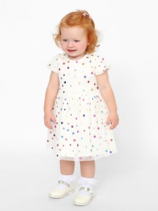 Платье для девочки CWNG 63628-21 Экрю