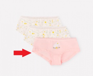 Трусы для девочки Crockid К 1964-3 светло-розовый, мелкие цветы (светло-розовый)