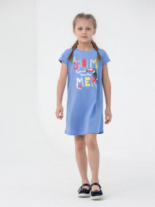 Платье для девочки Cherubino CSKG 63092-43-314 Голубой
