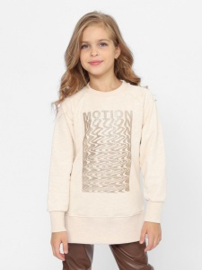 Джемпер для девочки CWJG 63715-13-390 Бежевый меланж